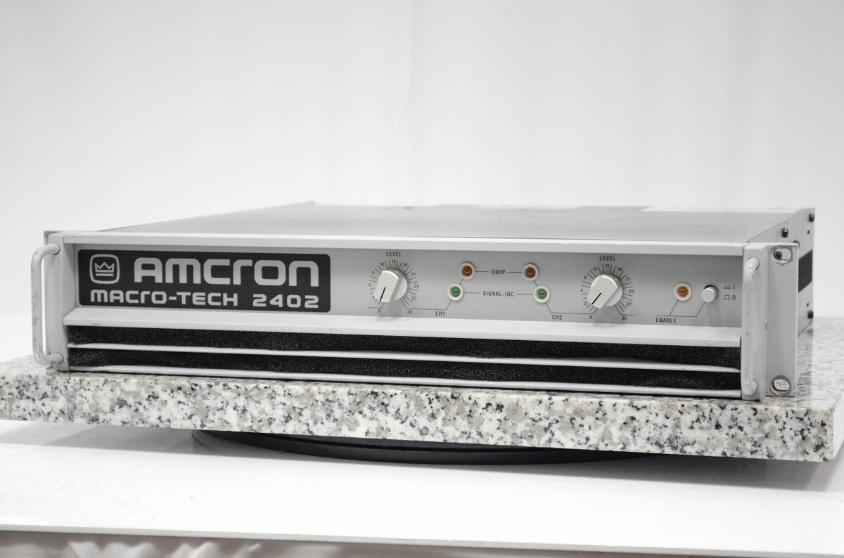 AMCRON アムクロン MACRO TECH 2402 パワーアンプ - 楽器の買取屋さん 